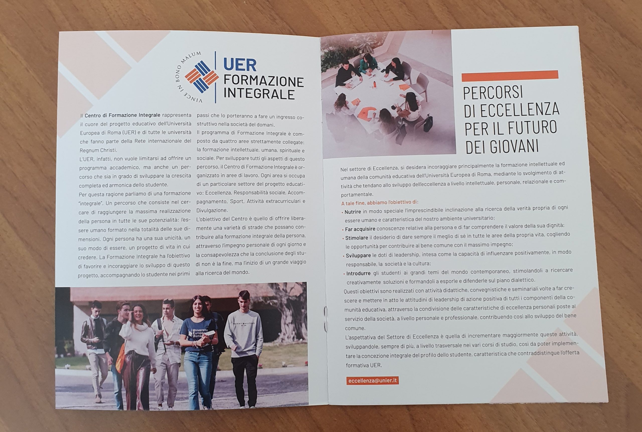 Il Centro di Formazione Integrale UER pubblica la sua prima brochure