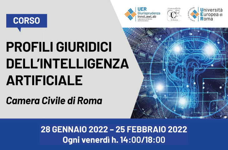 Corso “Profili giuridici dell’intelligenza artificiale – Cyberavvocato”  – Edizione 2021/22
