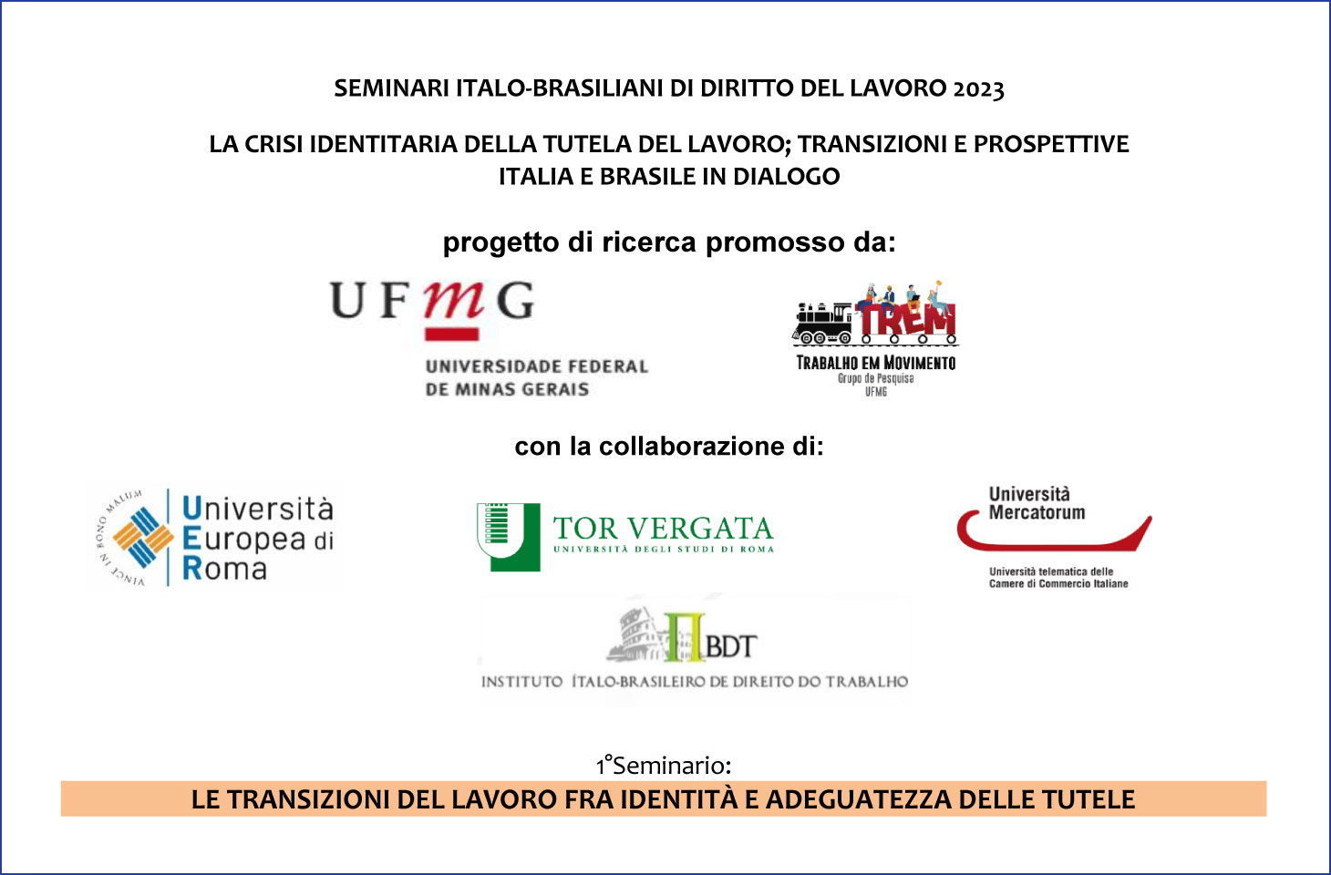 Ciclo di seminari italo-brasiliani – “Le transizioni del lavoro”