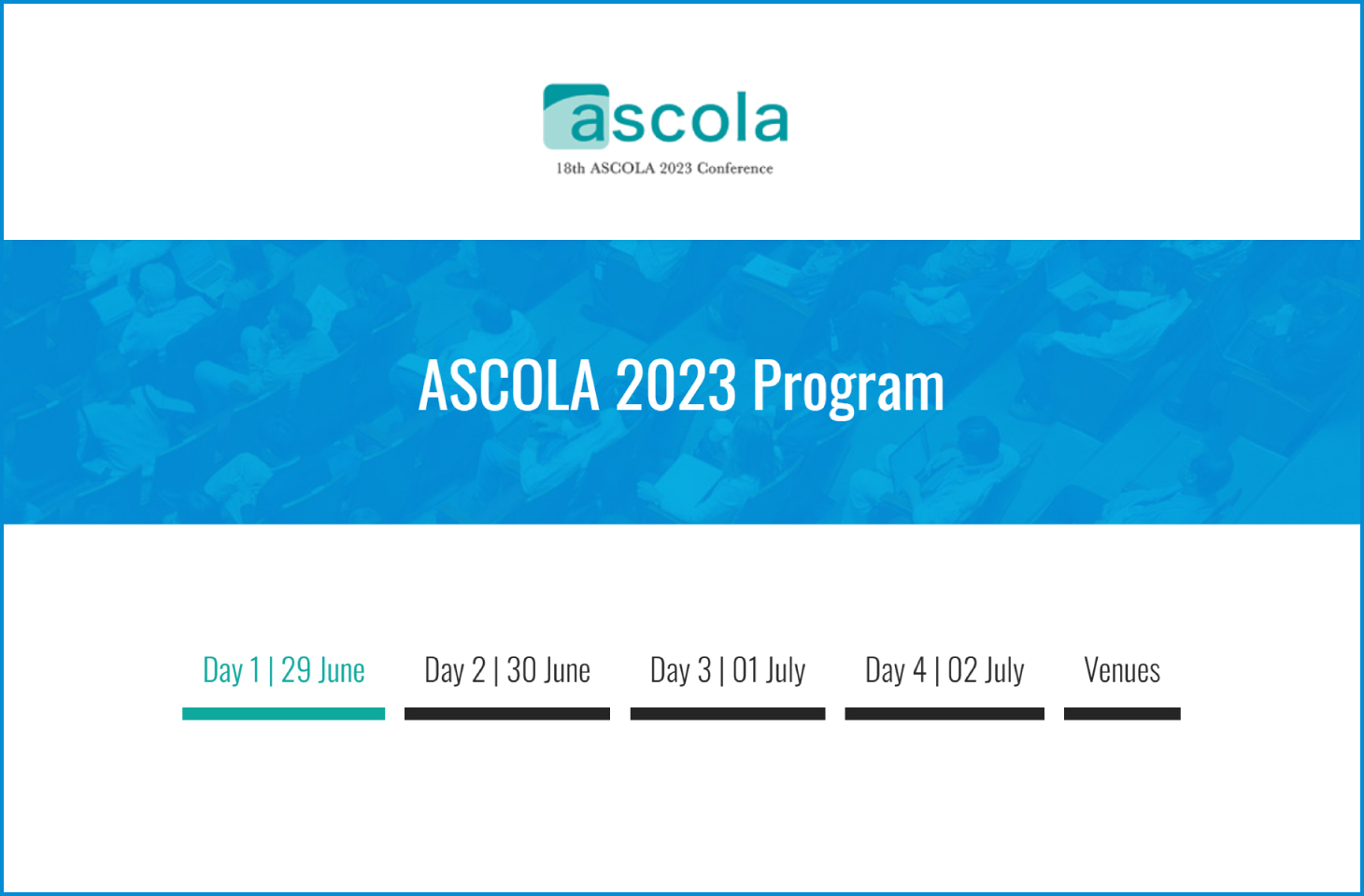 ASCOLA 2023 Program