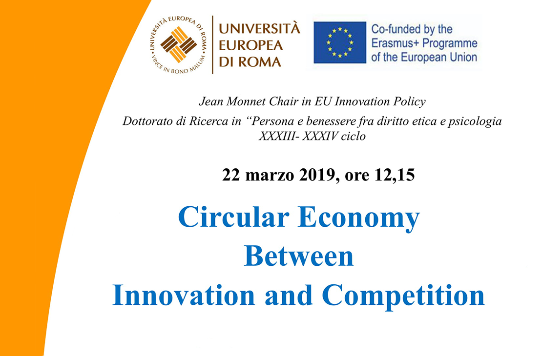 Circular economy between innovation and competition