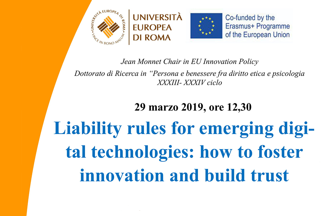 Liability rules for emerging digital technologies: how to foster innovation and build trust