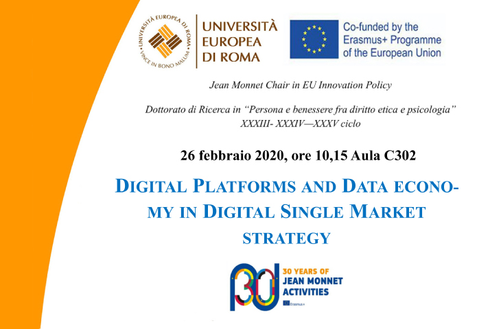 Digital platforms and data economy in digital single market strategy