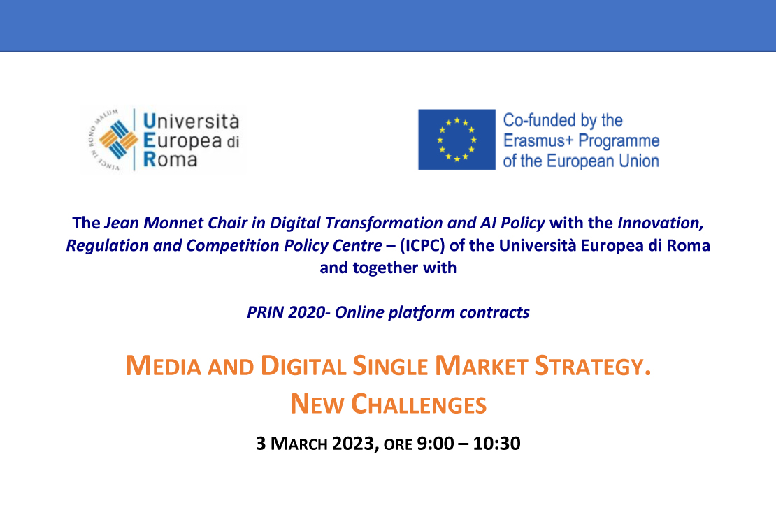 Media and Digital Single Market Strategy. New challenges