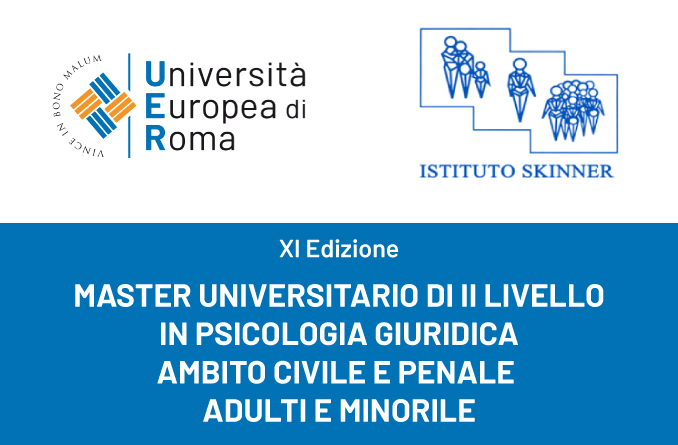 Master in Psicologia Giuridica in Ambito Civile e Penale, Adulti e Minorile – XI Edizione